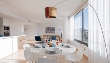Resa Estates Ibiza for sale te koop apartment views Botafoch Talamanca dining kiving.jpg